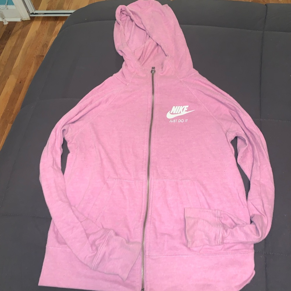 Pink Nike hoodie
